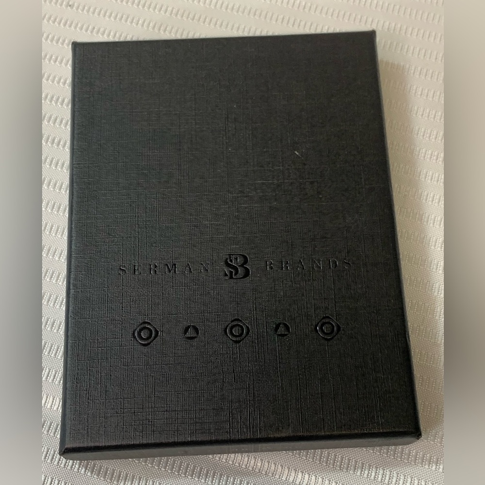 Serman Brands 1.0 RFID Blocking Wallet - NEW in Box. JET BLACK ELITE